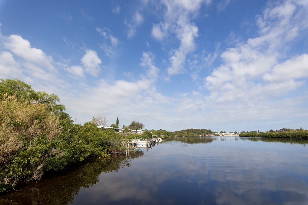 Little Manatee River along River Vista RV Park in Ruskin, Florida