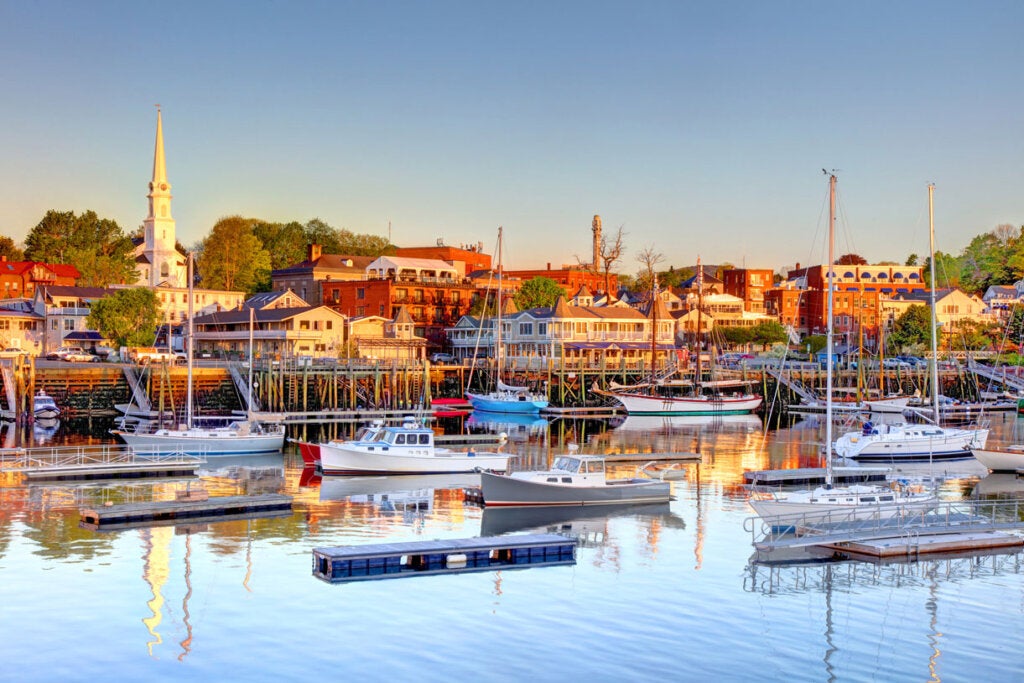 Waterfront view of Camden, Maine. Credit: iStock
