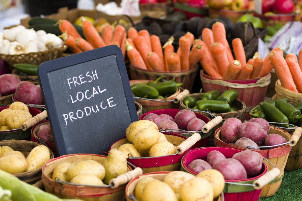 Produce at the market in Deland, Florida.