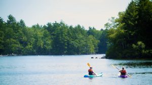 Kayaking in Sebago Lake