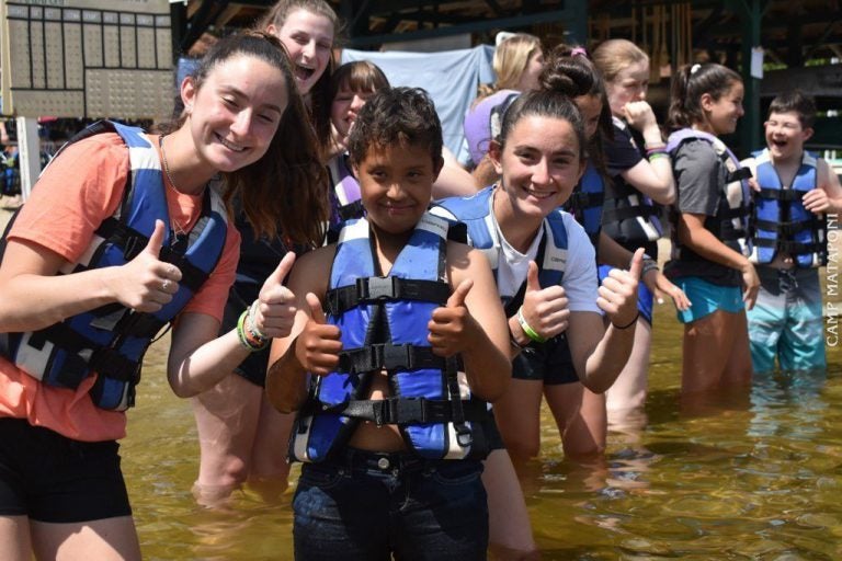 Camp Sunshine campers and volunteers