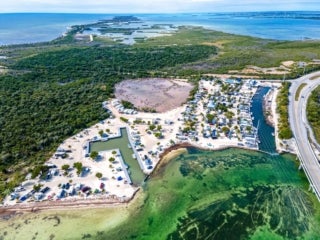Aerial Drone view of Big Pine Key RV Park