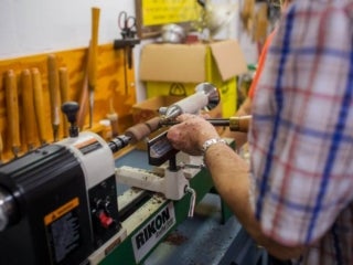 The woodshop at Rolling Greens Village