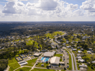 Drone photo of Rolling Greens Village
