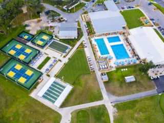 Sky view of Rolling Greens Village in Ocala, Florida.