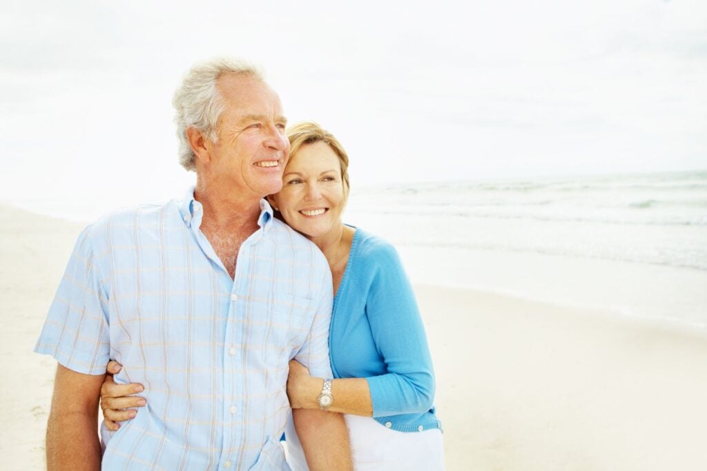 55+ Couple on Beach