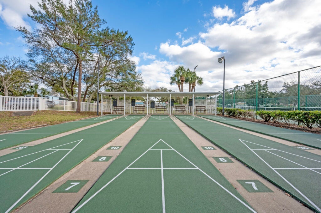 shuffleboard courts