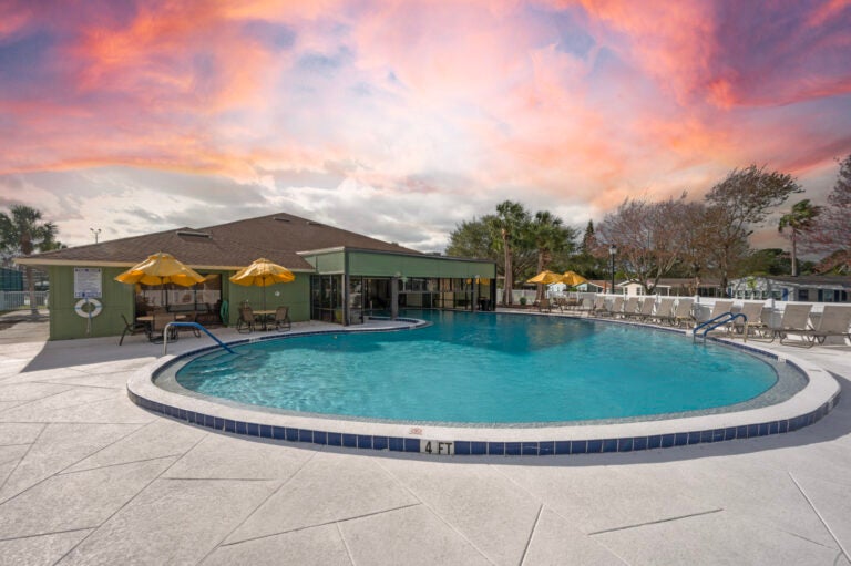 outdoor pool and clubhouse