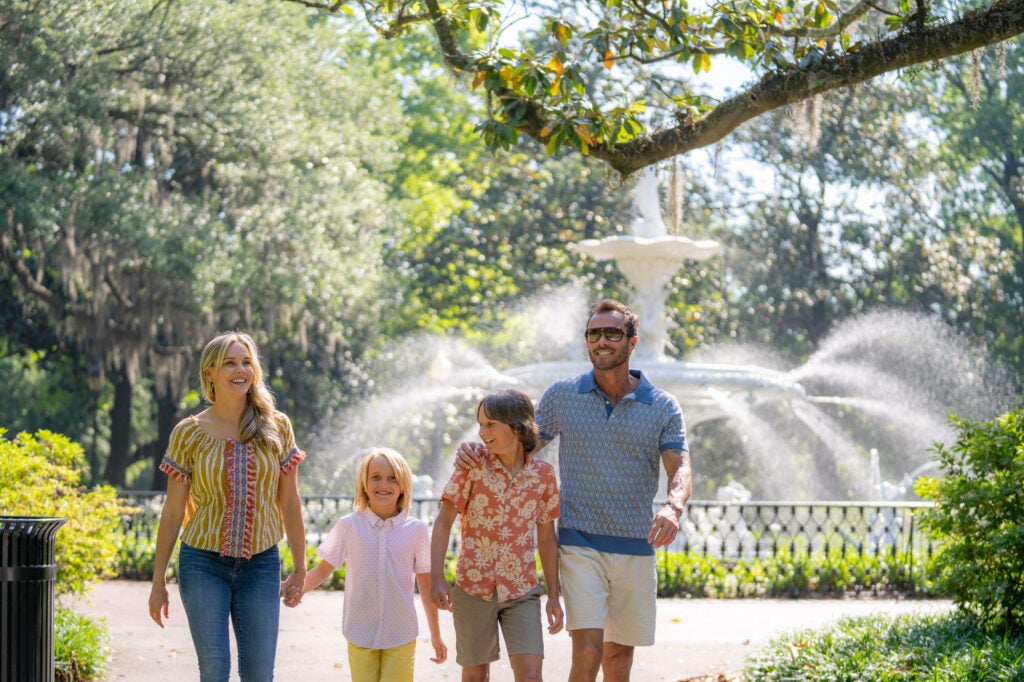 Family at Forsyth Park