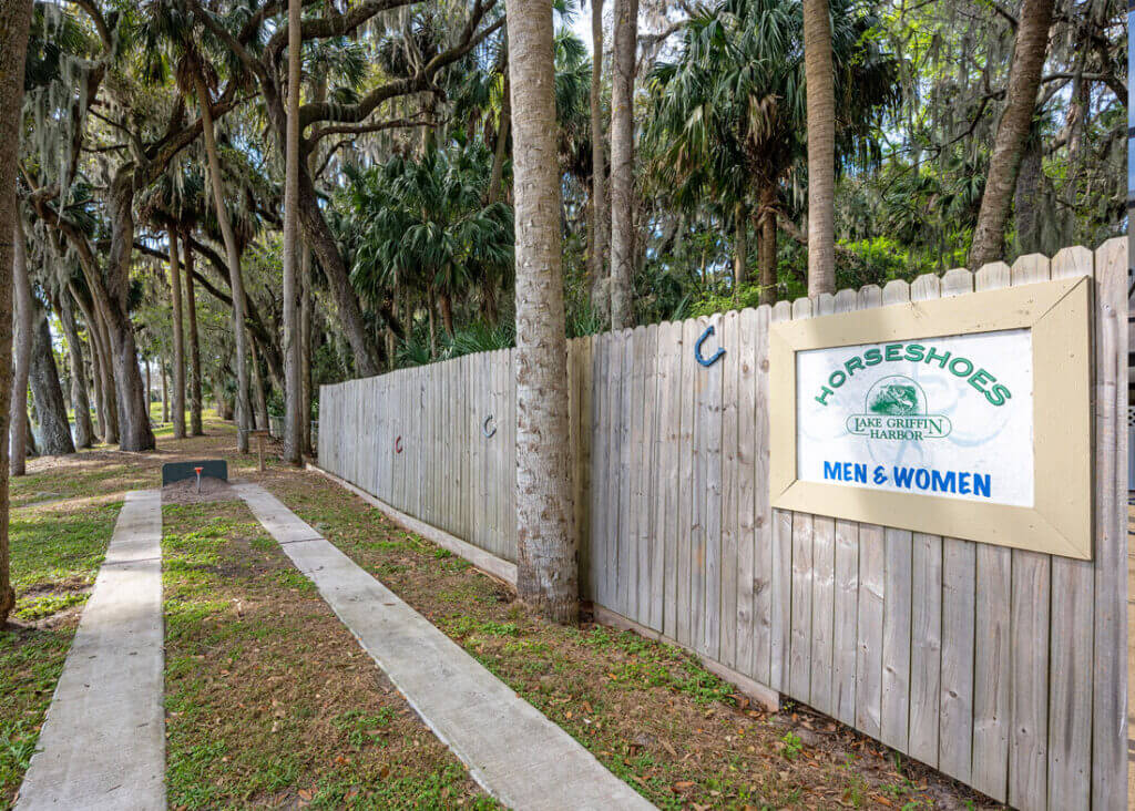 Horseshoes at Lake Griffin Harbor