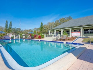 View of the outside pool at Hyde Park Village.