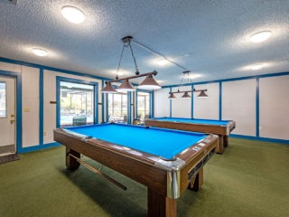 Pool table in game room at Lake Griffin Harbor Village.