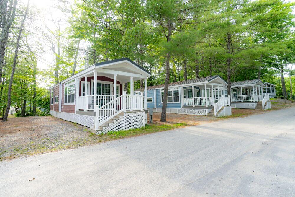 Premium cabins at Point Sebago Resort in Casco, Maine.