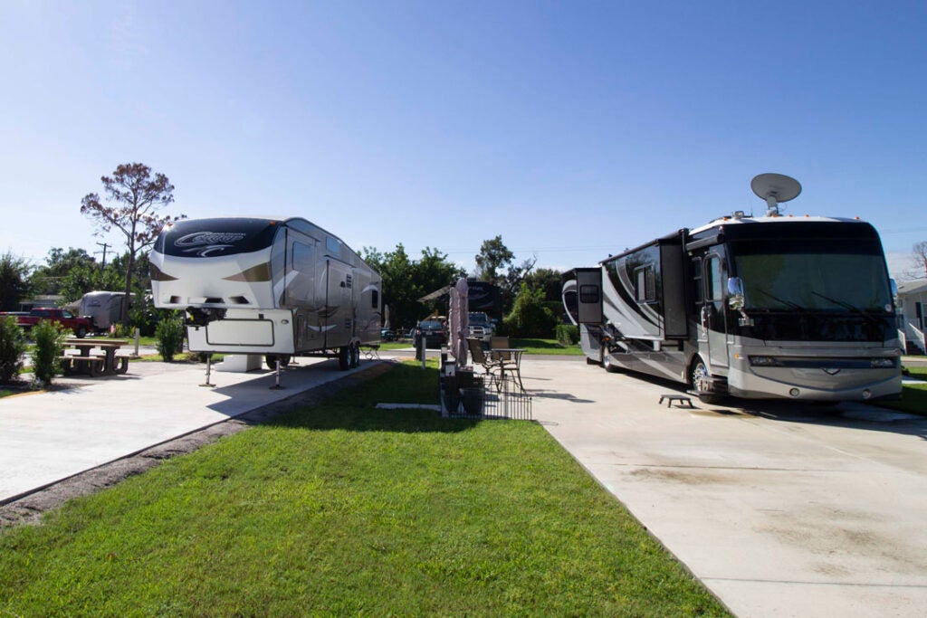 RV Sites at River Vista RV Park in Ruskin, Florida