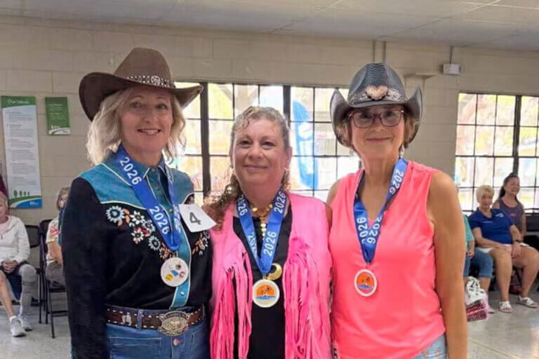 Sassy stompers at Holiday RV Park in Leesburg, Florida.