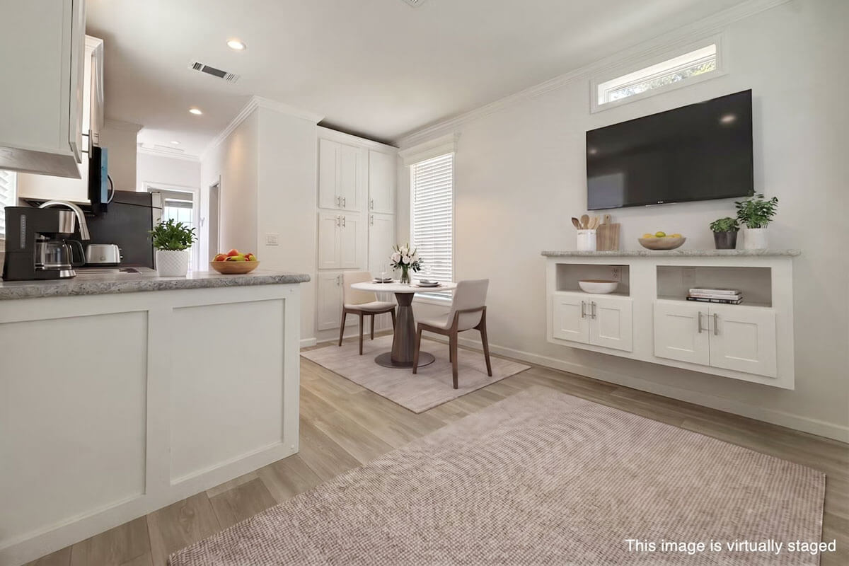 The staged interior of 2206 Chaney Dr, Lot 0394, Ruskin, Florida 33570