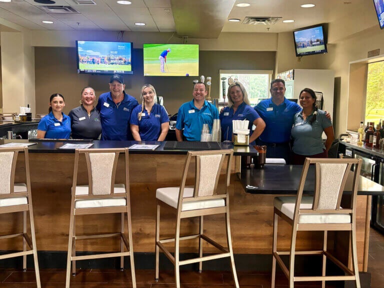 The staff at the Big Cypress Grill reopening in Lakeland, Florida.