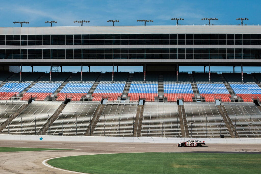 Empty speedway