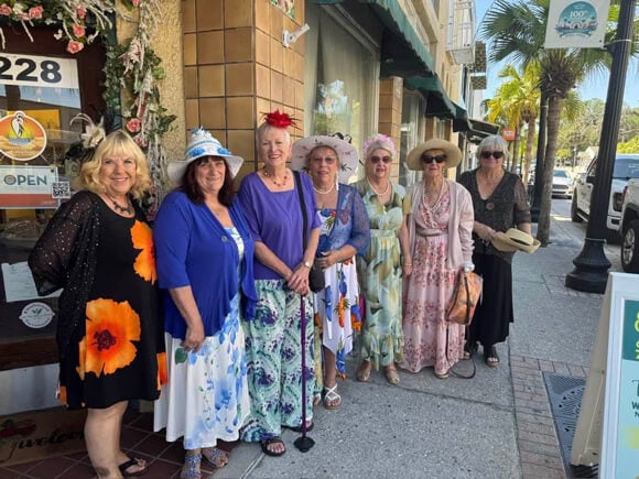 Residents at The Meadows in Tarpon Springs went to a High Tea Experience at The White Heron Team Room.