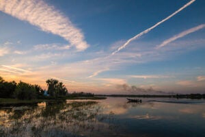 Sunset over Lake Lowery