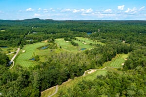 Drone footage of PSR Golf course in summer