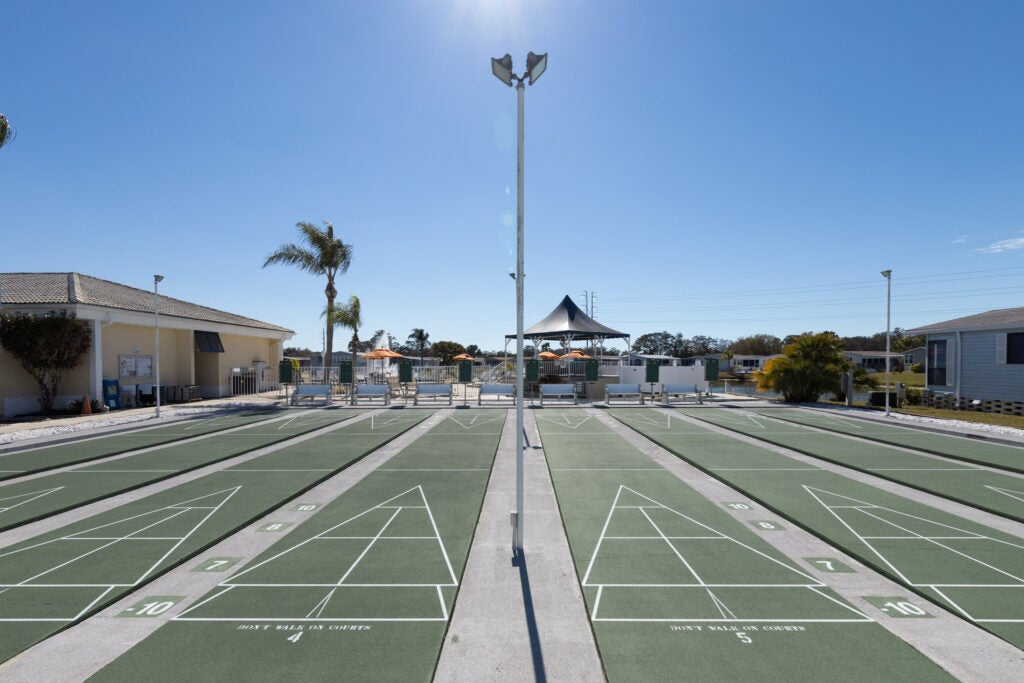 the meadows - shuffleboard court