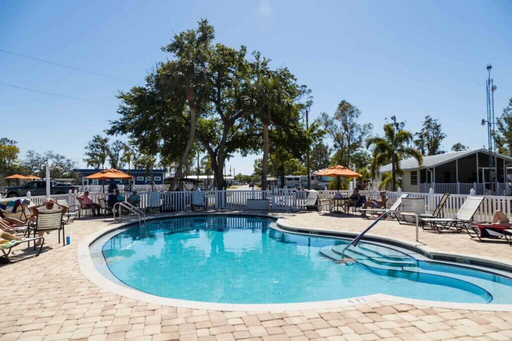 River Vista RV Pool deck