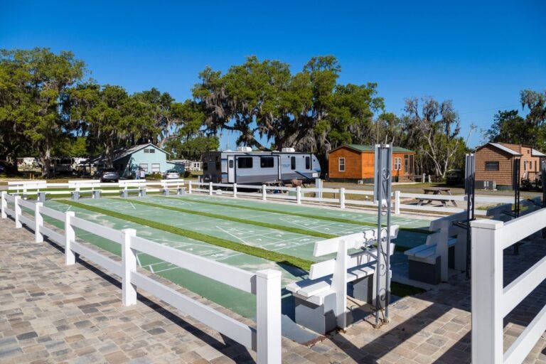 Shuffleboard courts