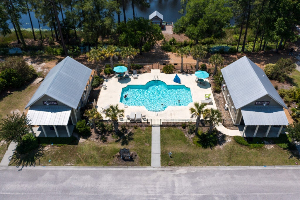 Lake Jasper RV Pool Aerial