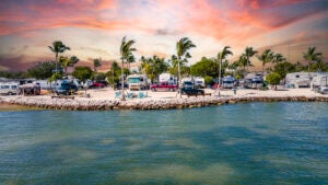 Big Pine Key Rustic Campsites at Sunset