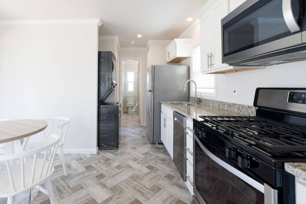 Interior of the one-bedroom cottage available for rent in the Florida Keys at Big Pine Key RV Park
