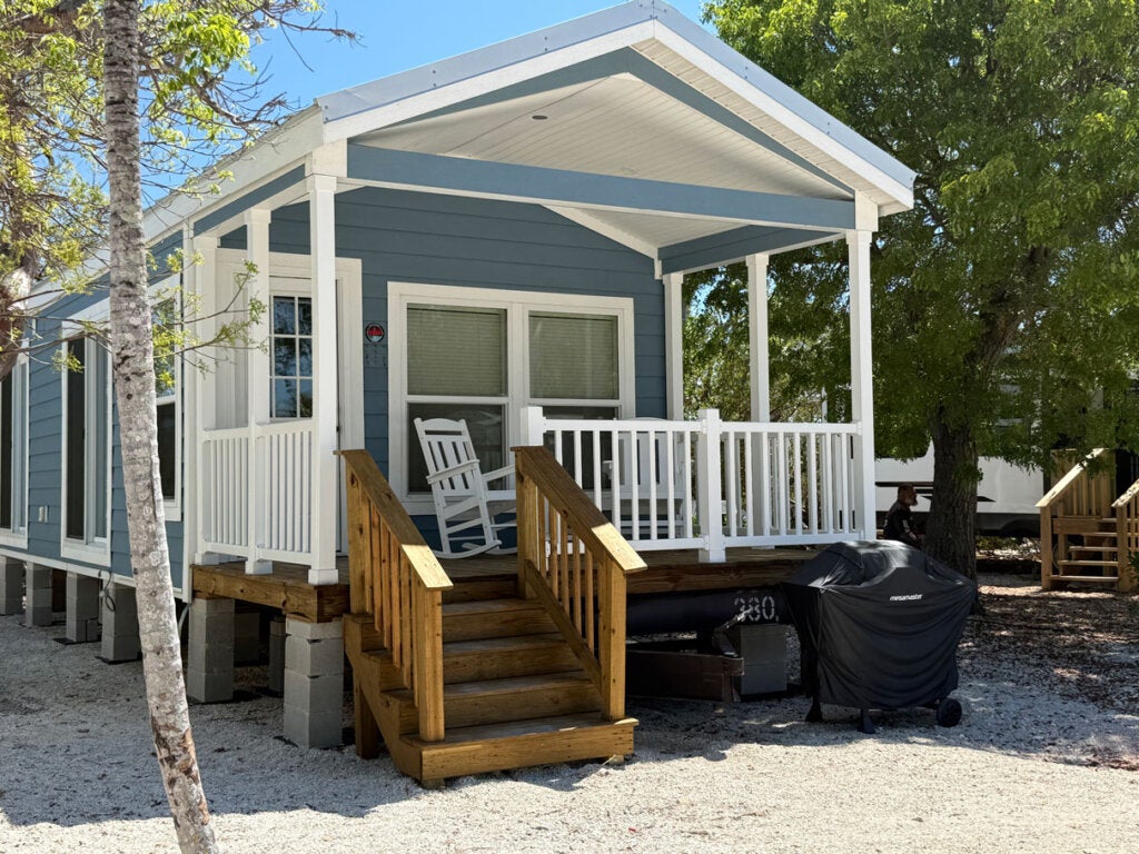 One bedroom cottage available for rent in the Florida Keys at Big Pine Key RV Park