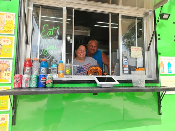 Sun Kissed Eats Food Truck at Holiday RV Park in Leesburg, FL.