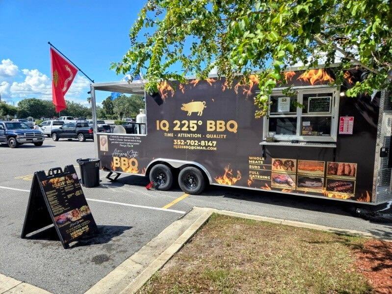 Food Truck parked at Holiday RV Park in Leesburg, FL