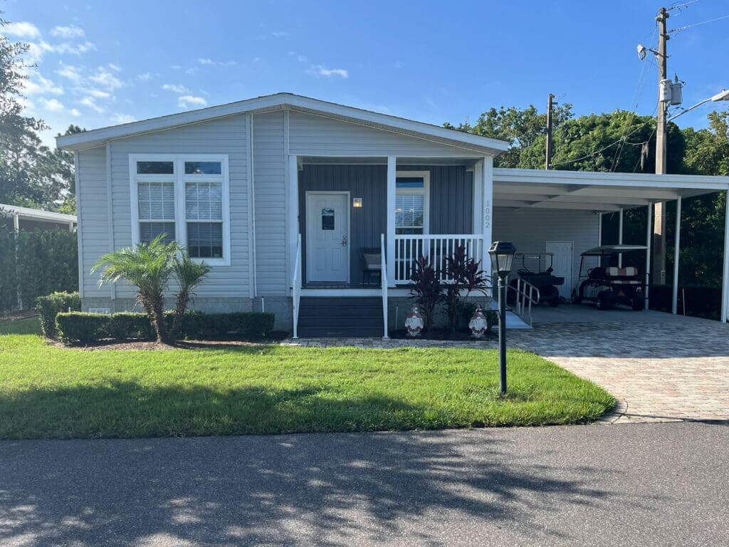 Manufactured home at Meadowlea Village in DeLand, Florida