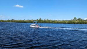 River Vista RV - boat in little manatee river