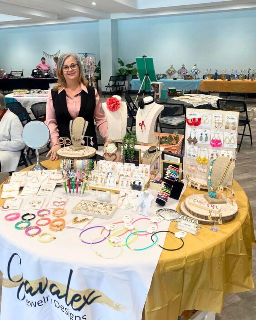 Vendor at the Resident Bazaar in 55+ Rolling Greens Village in Ocala, FL.