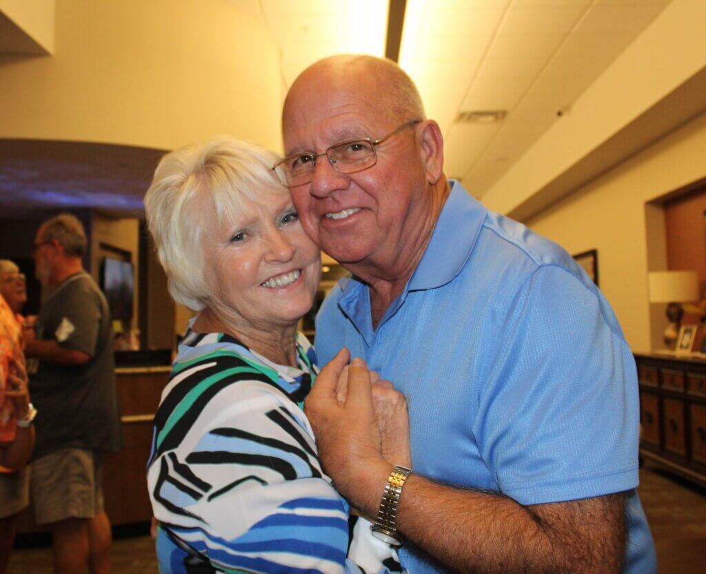 55+ Residents dancing at Rolling Greens Village in Ocala