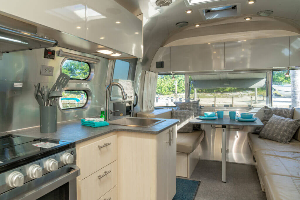 Inside Airstream Big Pine Key