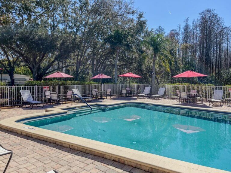 Swimming pool at Sun Valley in Tarpon Springs, Florida