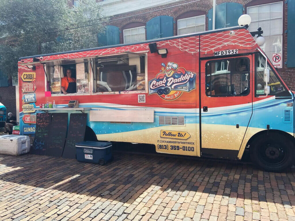 The Crab Daddy food truck in Florida.