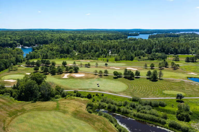 drone-point-sebaog-golf-2021 2021 drone image of Point Sebago Golf Course in Casco, Maine