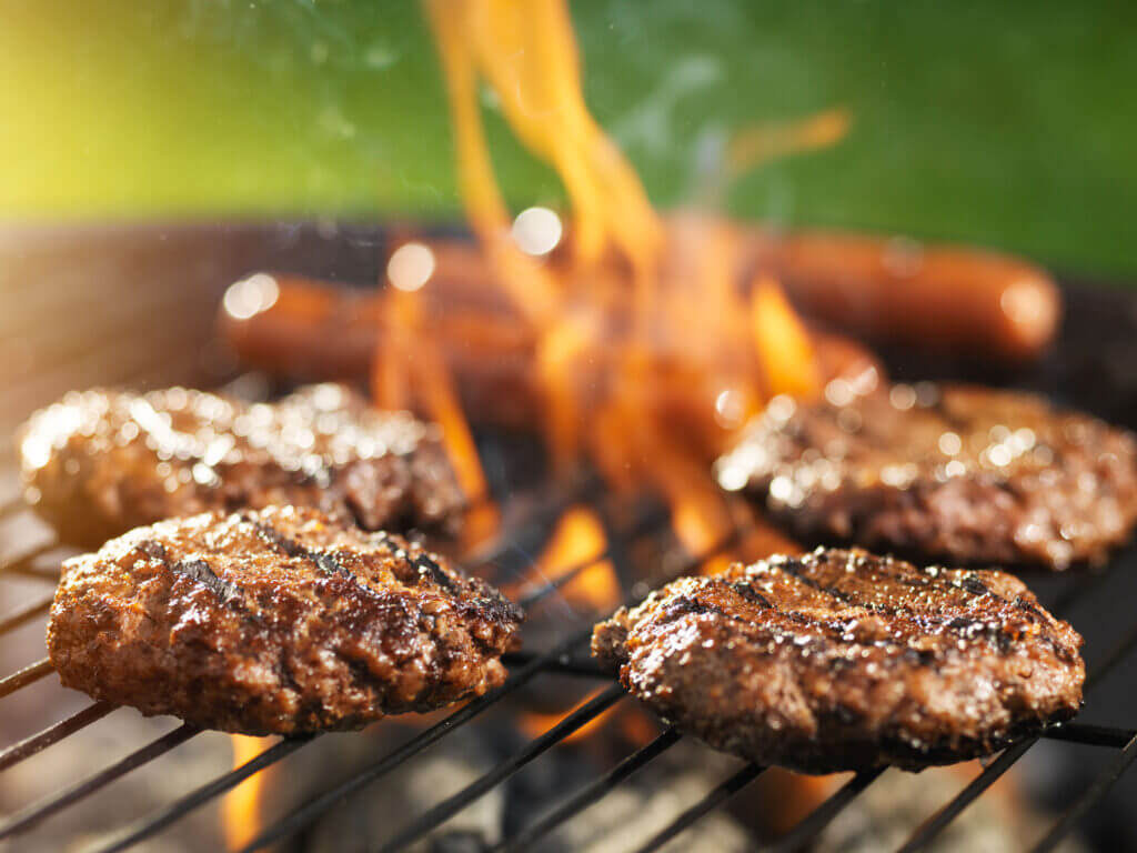 Grilling Hamburgers