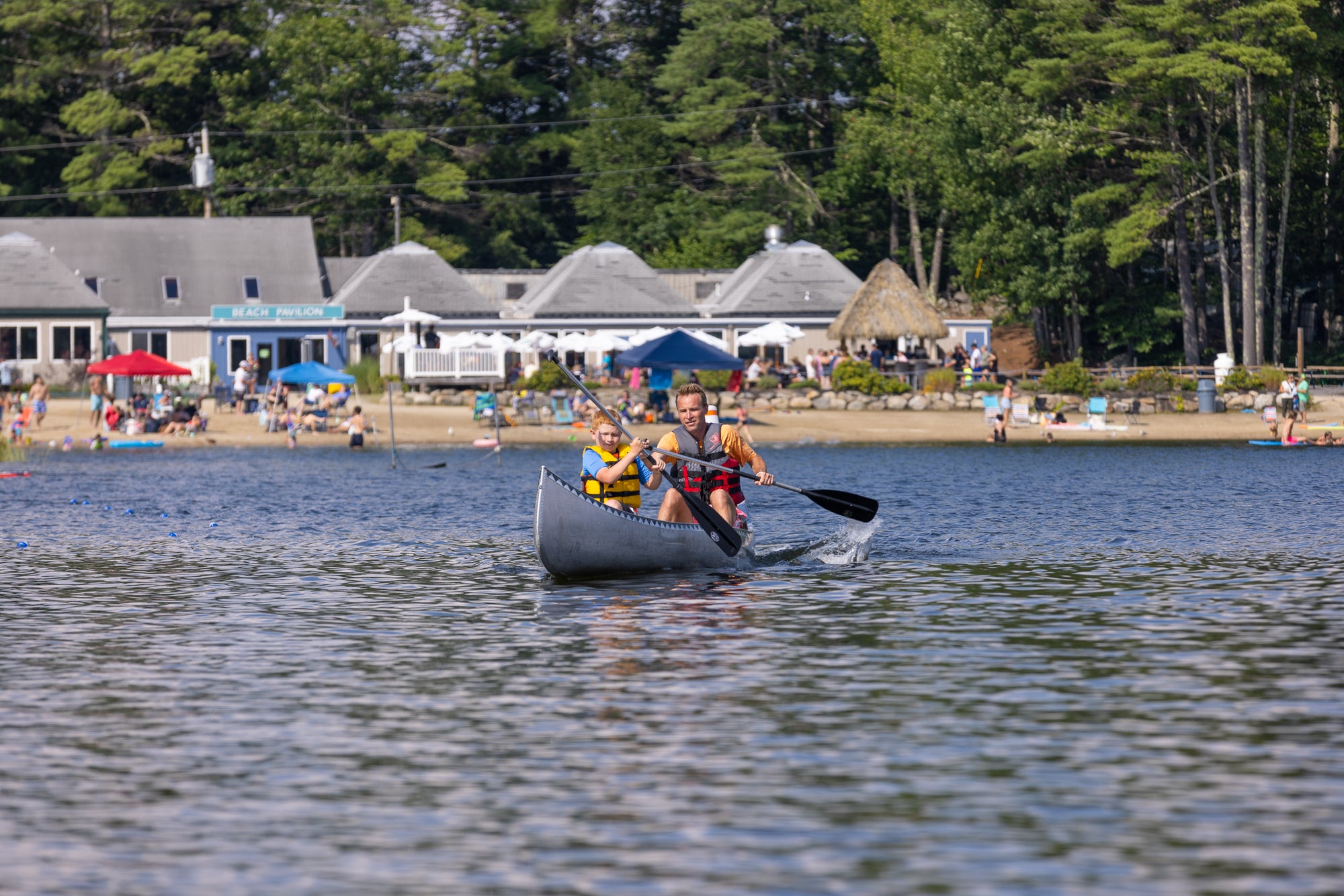 Canoeing at Point Sebago Resort