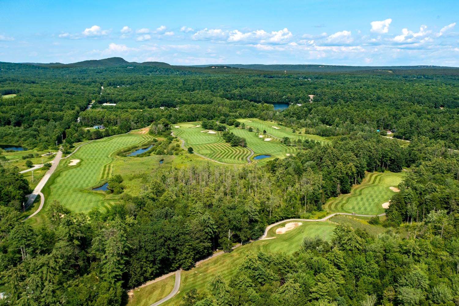 Point Sebago Golf aerial