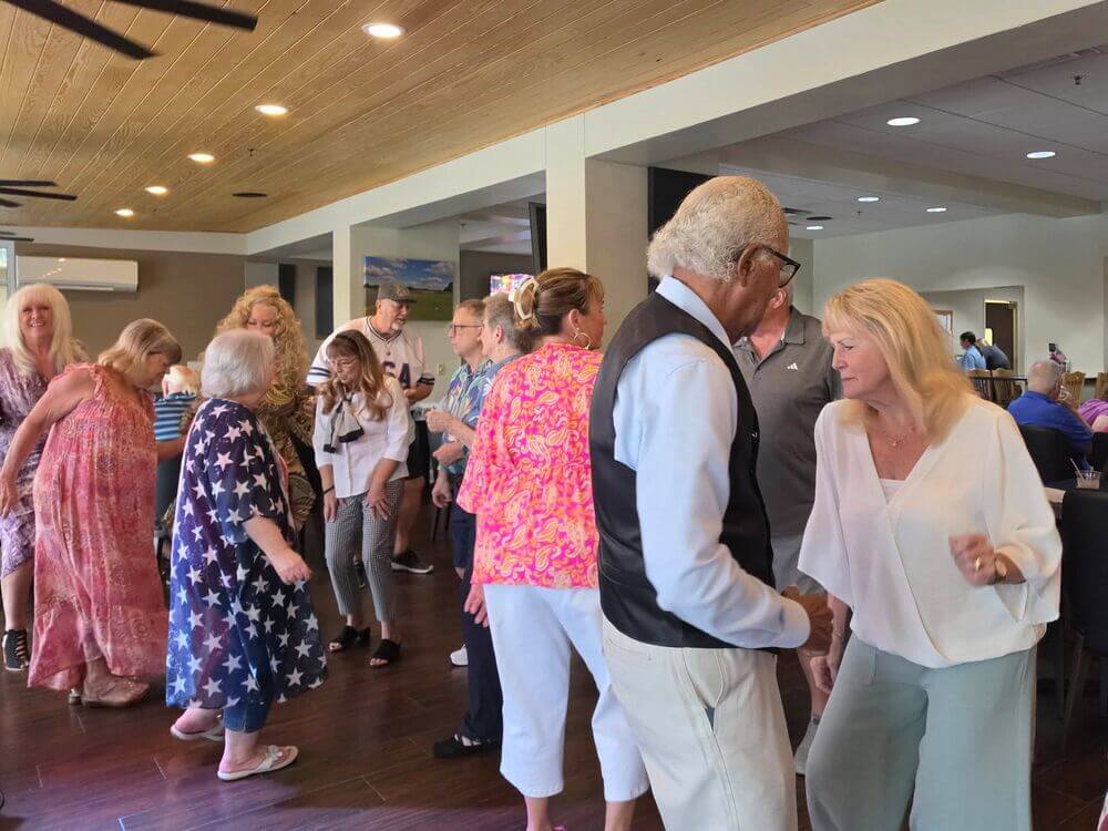 Residents dancing at Big Cypress Grill in Lakeland, Florida.