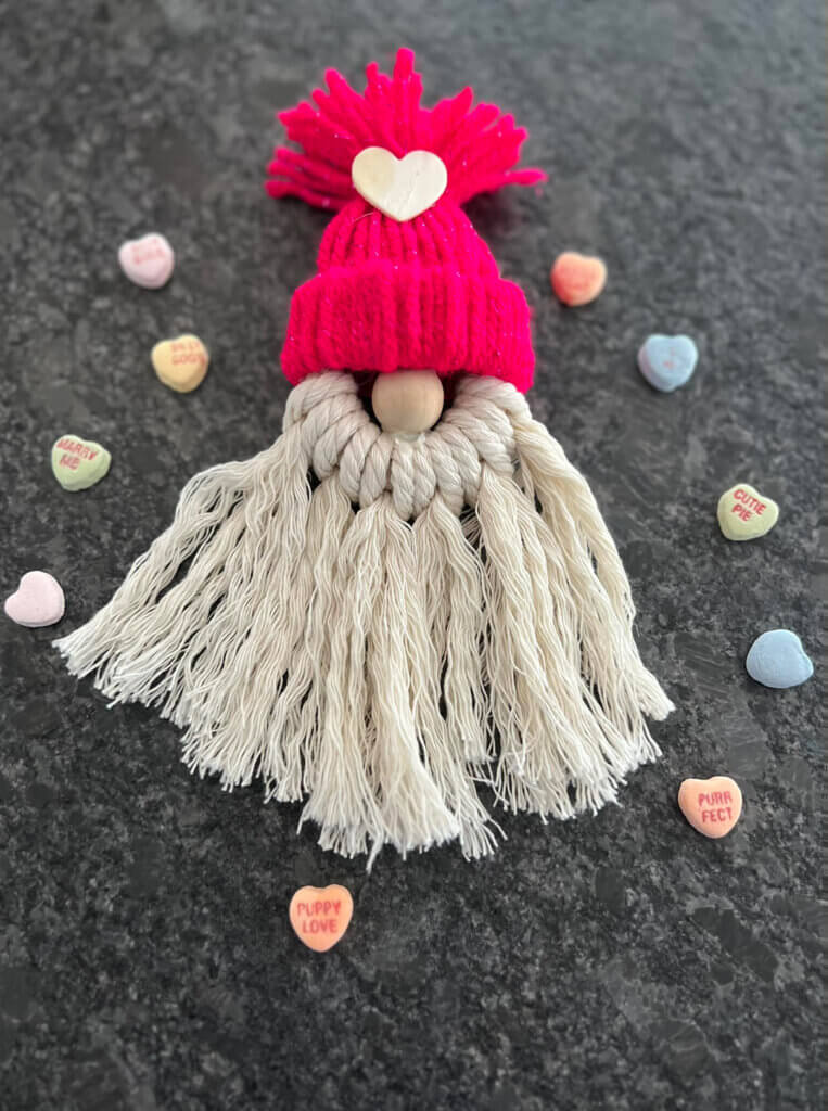DIY Valentine's Day Gnome Adult Craft at CreekFire RV Resort in Georgia.