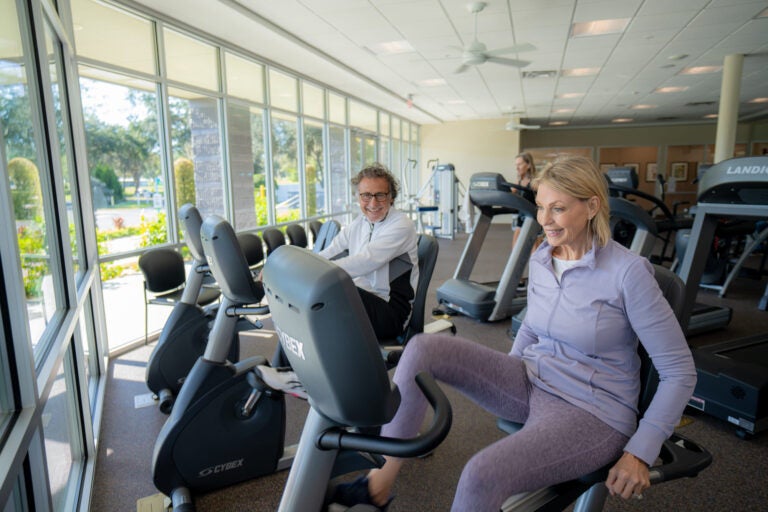 Couple Workout Room - Fitness Center at Rolling Greens Village in Ocala, Florid