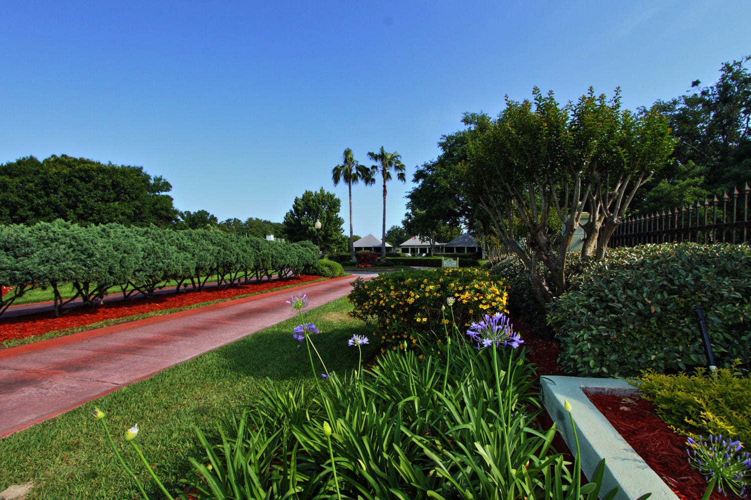 Entrance driveway