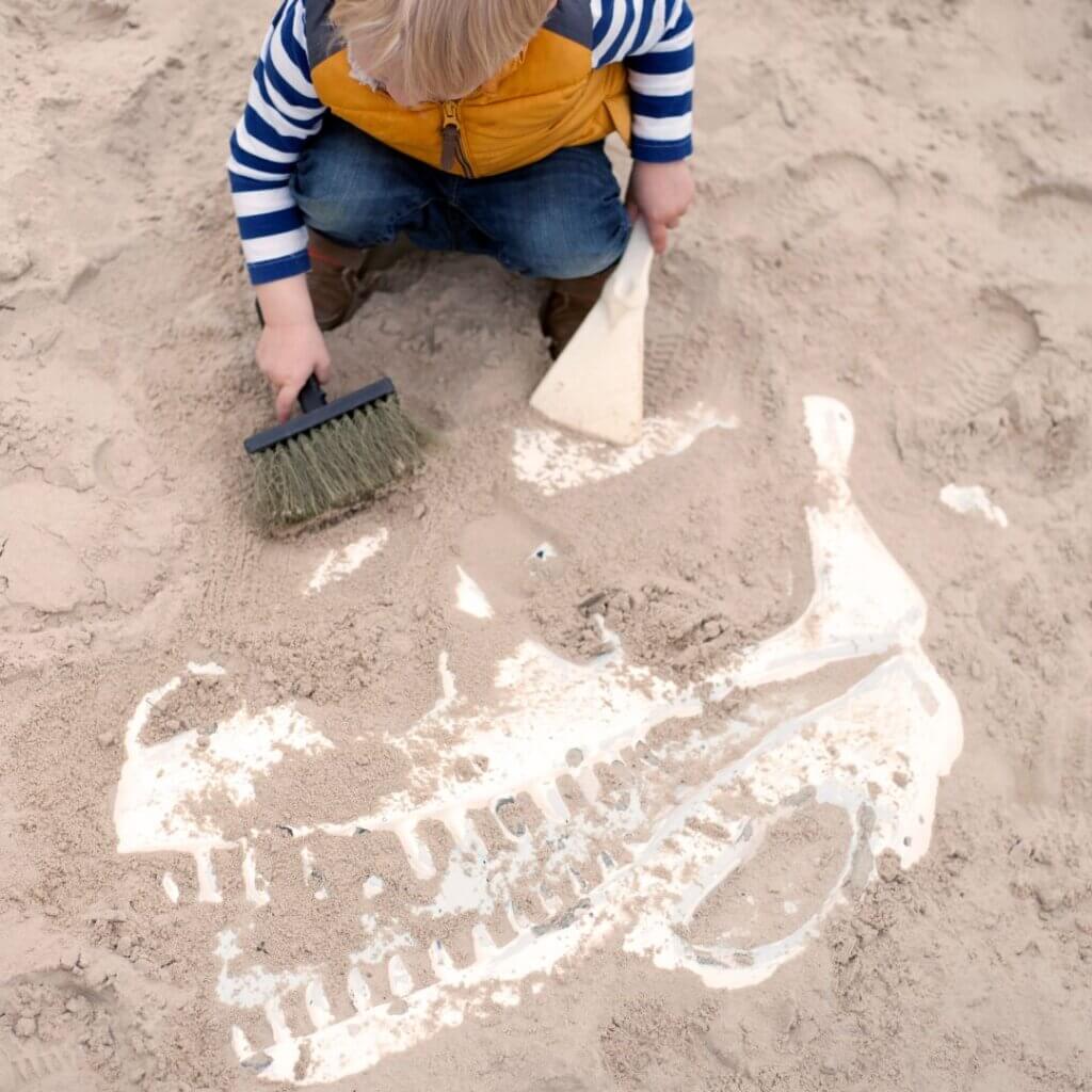 Kids dinosaur dig